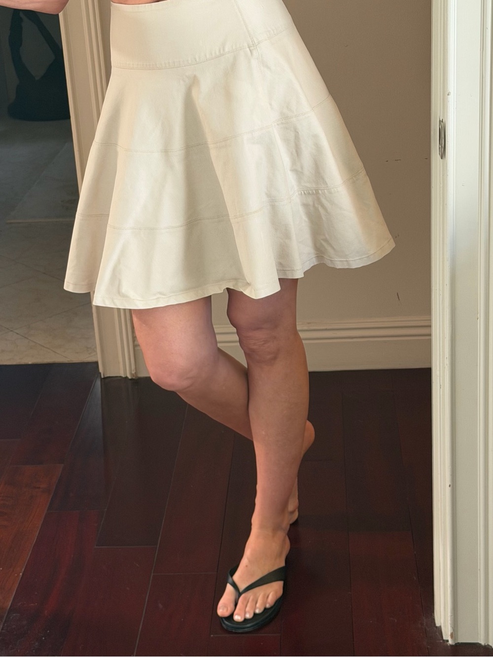 Robert Rodriguez Cream Circle Skirt